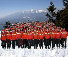 Ski school team