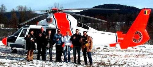 Corporate incentive trip with a helicopter