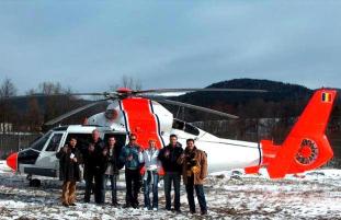 Helicopter trip in Transylvania